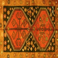 Ahgly Company Machine Persible Pravokutnik perzijske žute tradicionalne prostirke, 7 '10'