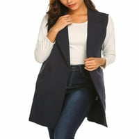 Funicet Blazer jakne za žene Ženska moda Jesen Zimska dugih rukava Solid bluza V-izrez Pumpe za luk