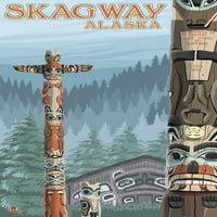 Skagway, Aljaska Totem Poljaci