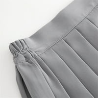 Puawkoer ženska modna suknja Škola Solidana suknja Akademska stil suknje Temperament Skirt odjeće Obuća