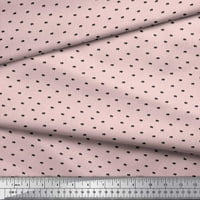 Soimoi ružičasti pamučni dres tkanine Bull Anicking Print Šivajući tkaninski dvorište širom