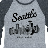 Instant poruka - Seattle Washington - Ženska grafička majica Raglan