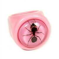 Prsten Ant Pink prsten sa ružičastim pozadinom veličine 7