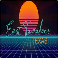 Istočni Tawakoni Texas Vinil Decal Stiker Retro Neon Dizajn