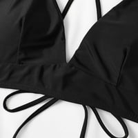 Ženske grudnjake Nema žice New Crni Split kupaći kostim s jednim vrhom Brugar