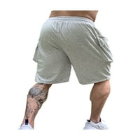 Voguele muškarci kratke plaže Elastične struk Ljetne kratke hlače Ravne dno noge Work Sport Mini pantalone