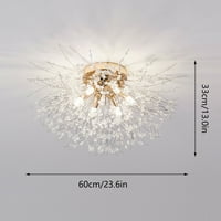 Moderan kristalni luster za maslačak LED vatromet Privjesak stropni svjetlo 40W svjetla