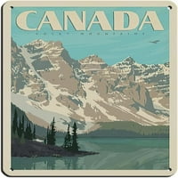 Vintage Retro World Travel Canada Kanadean Rockies Retro poster Metal Tin znak Chic Art Retro Željezo