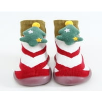 LUMENTO TODDLER podne papuče prva šetačica čarape Soft Gumeni potplat Božićne čarape Udobne Xmas Slipper