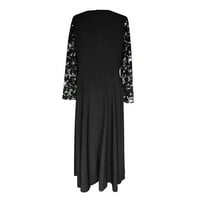 Ljetne haljine za žene Arapska čipka Jilbab Kaftan Abaya Stitchhing Maxi ženska haljina
