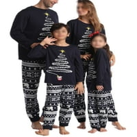 Sanviglor žene Dječje noćna odjeća Elastični struk Porodični obitelj Pajamas Set vrhovi i hlače Spavaća