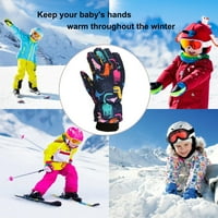 Zimske otvorene djece dječake djevojke snijeg snijeg snijega vjetrootporna topli skijati maskirne rukavice