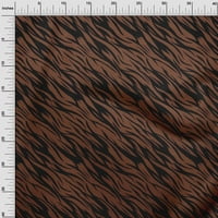 Onuone pamuk dres smeđe tkanine tigar životinjske kože šivaće tkanina od dvorišta otisnuta DIY odjeća