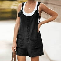 Novogodišnja ljetna odjeća za žene, Axxd Plus Veličina ljeto dugmeta Pocket Shorts Hratke za hlače za