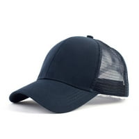 Hat Unise bejzbol s otvaranjem konjskih repom Podesivi mrežica za prozračnu kapu modni šešir