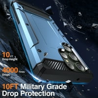 za Samsung Galaxy S Ultra Slage Hybrid futrola, sklopivi skriveni Kickstand Vojni razreda Zaštita od