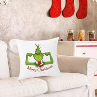 Miayilima jastuk za božićni božićni zeleni monstrum jastučnice dnevne sobe kauč na razvlačenje jastučnica