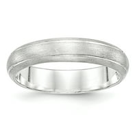 Sterling Silver Satin Finish Band