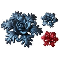 Prstenovi salveta u cvjetnom obliku - ukrasni čvrst Božićne snježne pahuljice cvijeće držači salveta