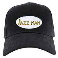 Cafepress - Jazz Man sa saksofonom Crna kapa - bejzbol šešir, novost crna kapa