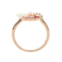 Prstenovi za djevojčice leptir cvijet ruža zlatna prstena jednostavna i osjetljiva dizajn pogodna za