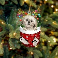 Smiješni ukras za božićne drvce, pogodno za pse - pokloni za ljubitelje za pse - Božićne ukrase - lijepe