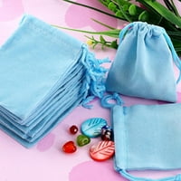 Mala meka baršunaste torbice za vjenčanost Poklopac poklon vrećica - plava