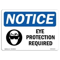 Znakovi za otkaz - Zaštita očiju zahtijevani znak sa simbolom