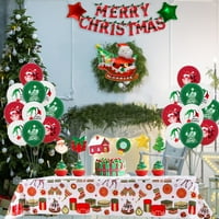 Korisni božićni balon i banner set trkača tablice zvijezda balon torta topper pismo okraćeno narele