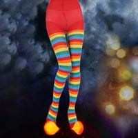 Biplut božićne čarape prugasta visoka elastičnost dama vintage visoki struk pantyhose cosplay kostim
