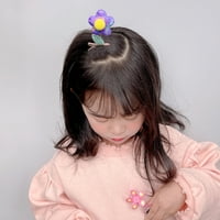 HonRane Djeca za kosu crtani oblik cvijeća Sequin elastična opruga ljuljačka kose-fiksni kose dječji
