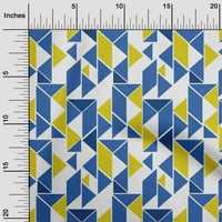 Onuone Georgette viskoza Tkanini paralelogram i trokut Geometrijski tiskani tkaninski dvorište širom