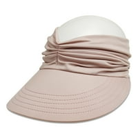 Ženska ljetna bejzbol kapa za šešir Ponytail Solid Podesivi široki podlozi za sunčanje za žene ružičaste