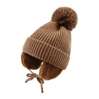 Jesen i zima plus baršunasti dječji šešir za zaštitu od toplog uha pleteni šešir