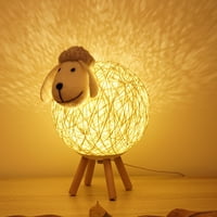 Noćna svjetlost za utapanje za djecu Slatka ovaca daljinski upravljač pređe kuglične ručne tkane svjetiljke