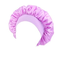 Modna ženska perla pletenica trake ruffle rak zamotavanje kapa za spavanje kapa za spavanje satenske