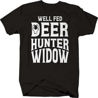 Dobro Fed jelena Hunter udovice grafičke majice xlage tamno siva