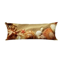 Morske školjke pijesak jastuk za poklopac jastučni jastuk za jastuk za tijelo
