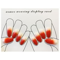 Žene solidne boje lažni nokti čip-otporni na maniruge lažni nokti za manikuru početnik novajlije