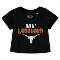 Dojenčad Garb Black Texas Longhorns Lil 'Mascory majica