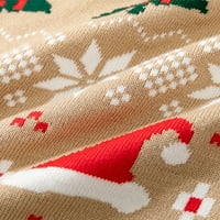 Niuer Toddler Termalna pahuljica Ispis Božićni džemper Djeca Labavi pulover Crw Crt Početna Ležerne