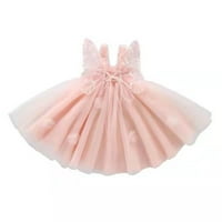 Djevojke Djevojke Baby haljina let rukava Butterfly Tulle Crace Dance Party Princess Haljine odjeća
