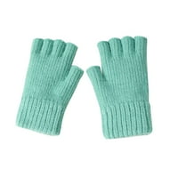 Xinqinghao casual rukavica ženska rukavica na pola prsta jesen i zima zadebljana topla i hladna pletena