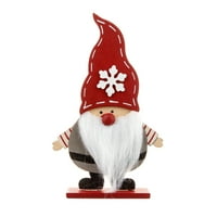 Prodaja čišćenja Mijaus Drveni božićni gnome goblin bez lica Fwarf Stari muškarac oslikana radna površina