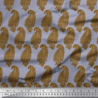 Soimoi siva pamučna poplana tkanina smeđa paisley print šivanje tkanine dvorište široko