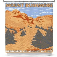 Tuš zastove 70 73 iz dianoche dizajna od strane fenjernog press - Mount Rushmore