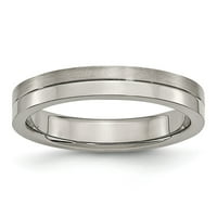 Grey Titanium prsten za vjenčanje četkano i polirano