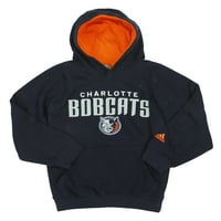 Adidas NBA košarkaški mladi momci Charlotte Bobcats povuku preko hoodie, mornarice