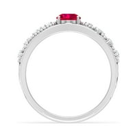 LAB CT je stvorio rubin prsten sa moissitnim akcentima, certificiranom laboratorijama stvorio rubin