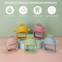 Silikonska dječja igračka za djecu za novorođenčad 3+ mjeseci, dojenčad otporno na prašinu žvakačke
